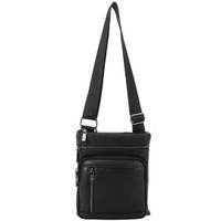 Trek Leather Zipper Crossbody Bag