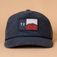 THC Provisions Hill Country Flag Guadalupe Snapback - Weathered Navy