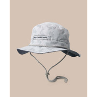 Southern Tide Men's Waterway Camo Print Performance Sun Hat in Seagull Grey colorway