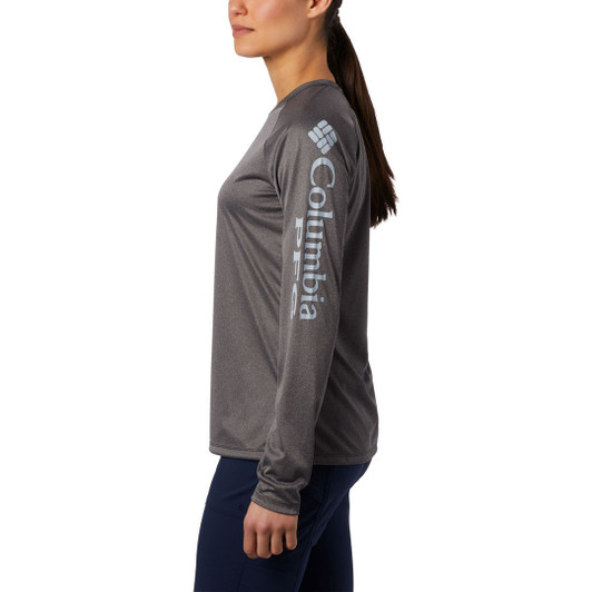 pour continuer le sport en été ou pour un style sportswear, Women's  Columbia Plus PFG Tidal Tee II Long Sleeve Shirt