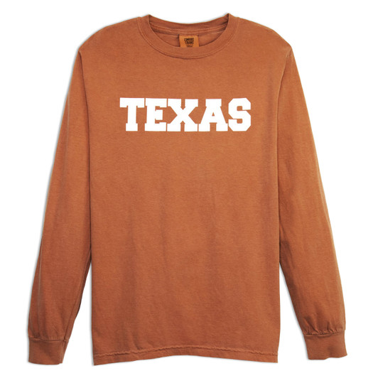 Texas Long Sleeve Comfort Color Tee
