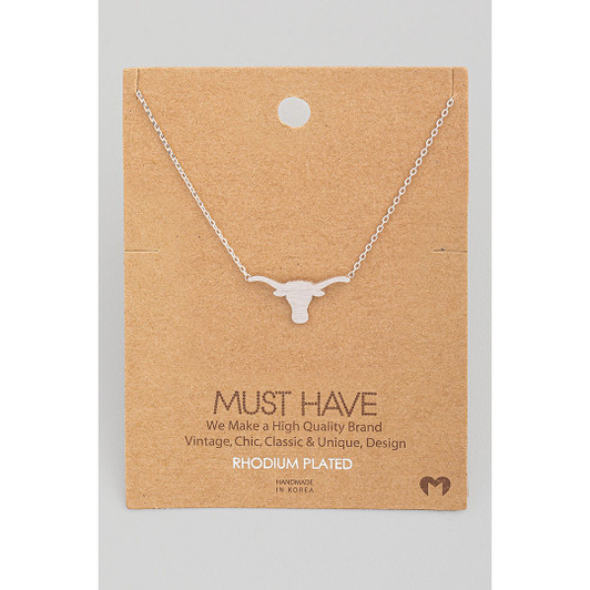 Texas Longhorns Enamel Script Necklace main image 1
