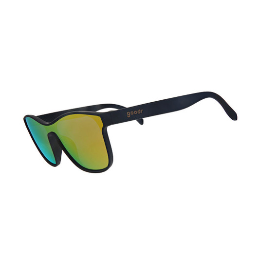 Jaded Tiger Wrap Around Sunglasses - Polarized Teal Lens & Black