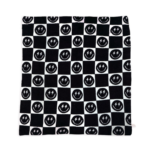 Bolt Smile Blanket - Black
