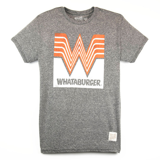 Retro Brand Streaky Grey Whataburger Tee