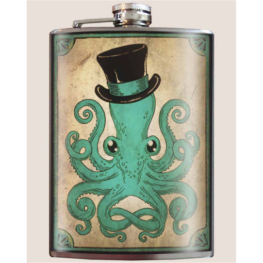 Gentleman Octopus Flask