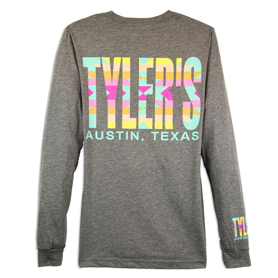 TYLER'S Pastel Aztec Long Sleeve Track Tee