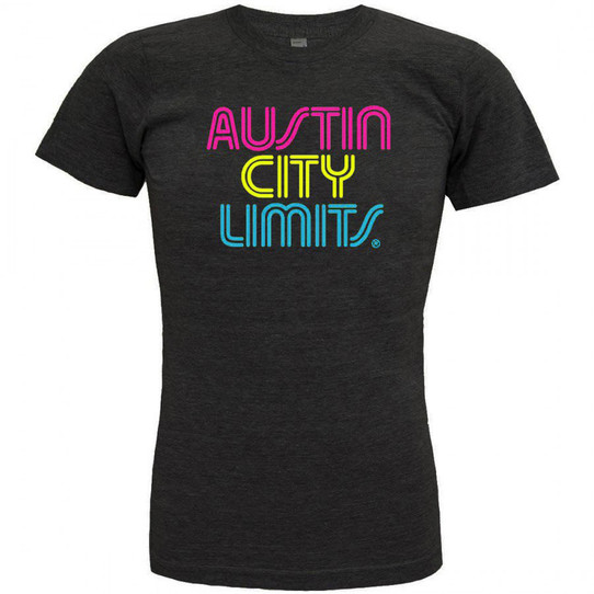 Austin City Limits Track Tee - Pink/Yellow/Turquoise