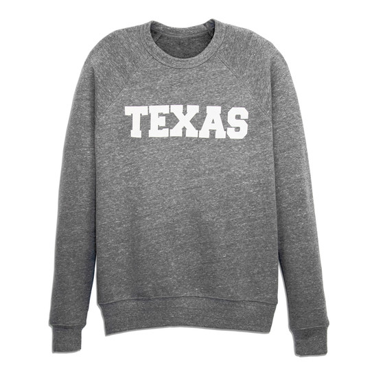 Texas Crew Neck Sweatshirt - Grey