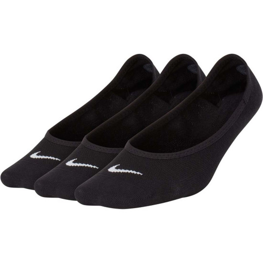Nike Women's Everyday Lightweight Footie Socks in white and black