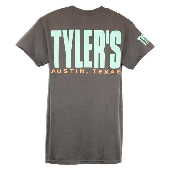 TYLER'S Charcoal/Mint Block Tee - Austin