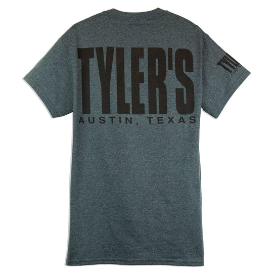 TYLER'S Dark Heather/Black Block Tee - Austin
