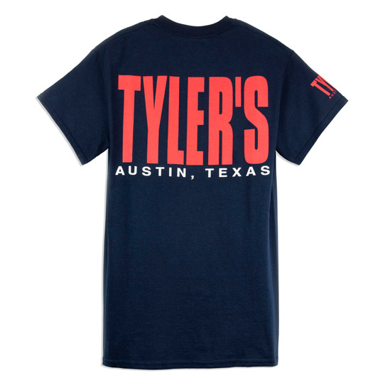 TYLER'S Navy/Red Block Tee - Austin