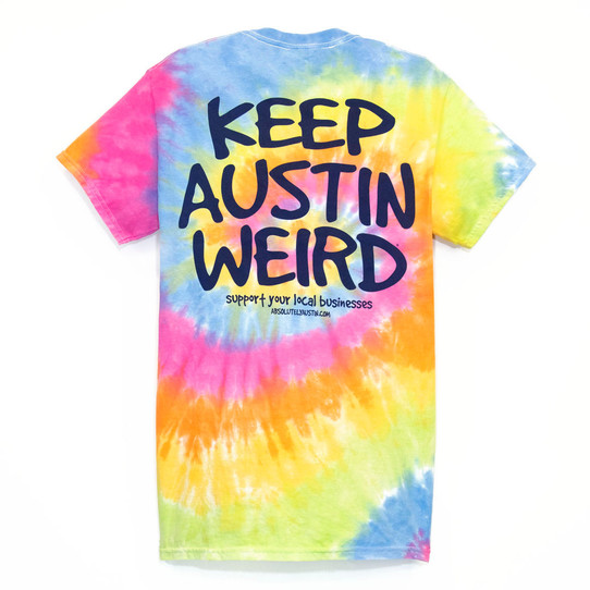 Keep Austin Weird Eternity Tie-Dye/Navy Tee