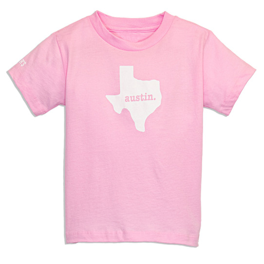 TYLER'S Toddlers' Austin Texas Tee in blue with graphic design