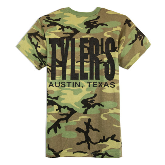 TYLER'S Camo Block Tee Austin back view