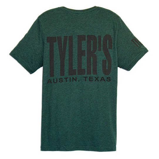 TYLER'S Emerald/Black Track Tee Austin lifestyle