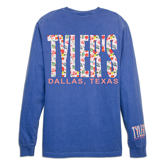 TYLER'S Vintage Rose Long Sleeve Comfort Color Pocket Tee