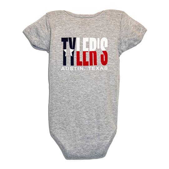 TYLER'S Grey Texas Flag Onesie - Austin