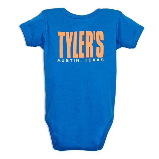 TYLER'S Cobalt Blue/Orange Onesie - Austin