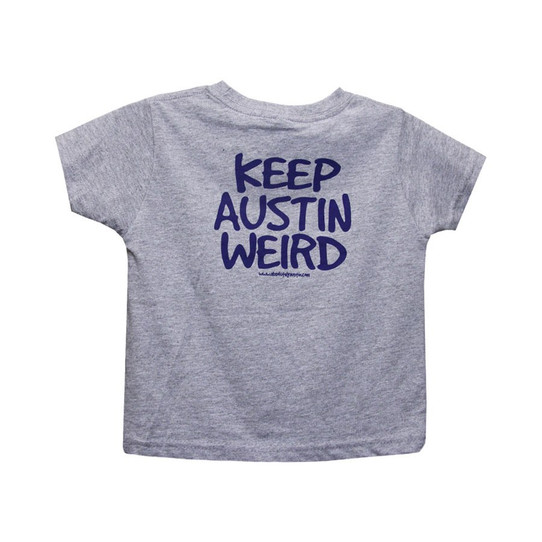 Toddlers' Keep Austin Weird Grey/Navy Tee