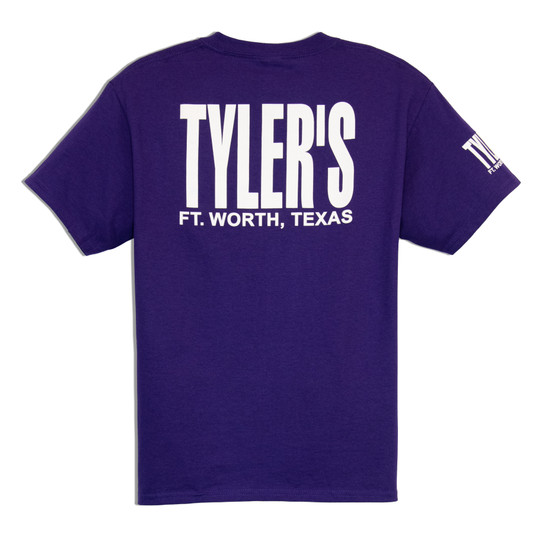 TYLER'S Kids' Purple and White Tee back view