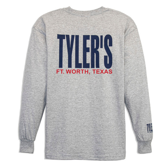 TYLER'S Kids' Grey/Navy Long Sleeve Tee - Ft. Worth