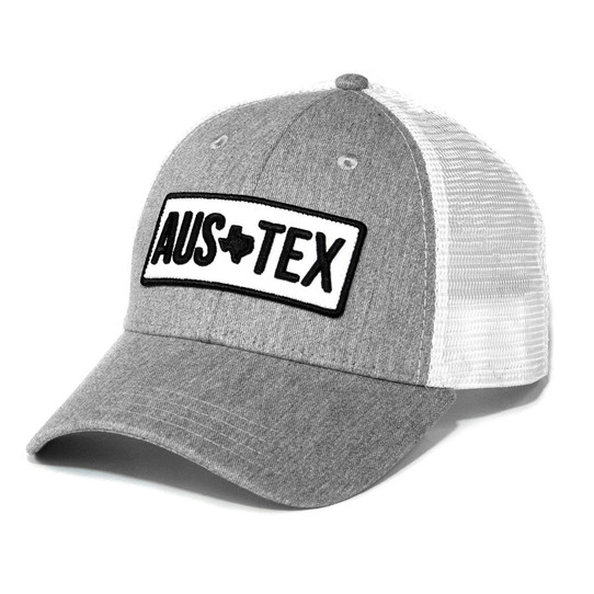 AUS-TEX Tag Trucker Hat - Grey