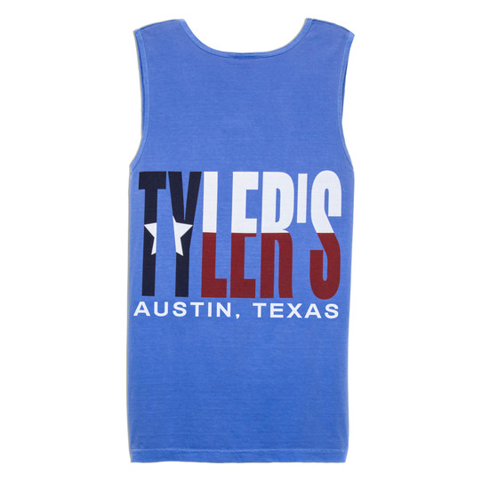TYLER'S Blue/Texas Flag Comfort Color Tank Top - Austin