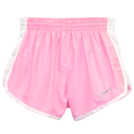 Women's Baby Pink/White Pastel Racer Shorts