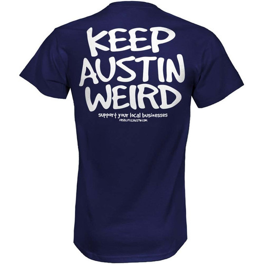 Keep Austin Weird Navy/White Tee