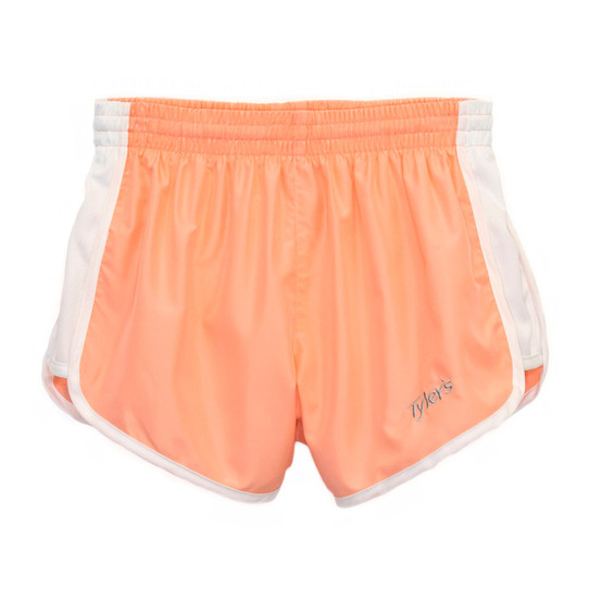 Girls' Peach/White Racer Shorts