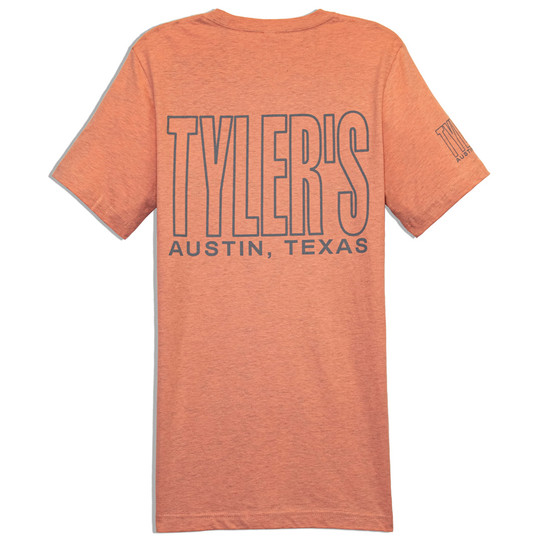 TYLER'S Prism Sunset Outline Tee Austin back