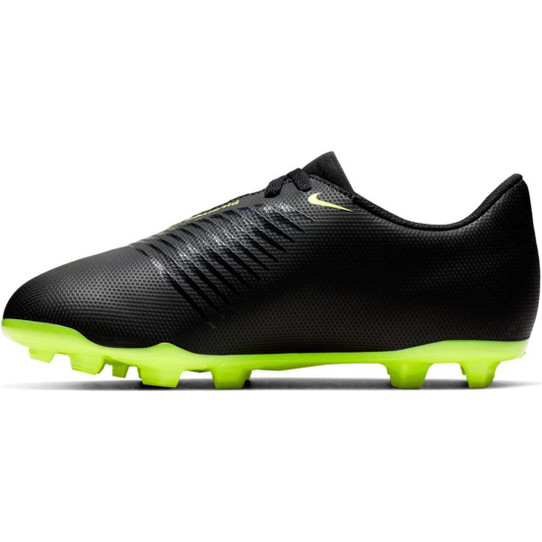 Kids' Black/Volt Jr. Phantom Venom Club FG Cleats