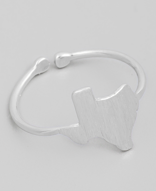 Texas State Ring in Silver