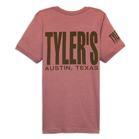 TYLER'S Heather Mauve/Olive Track Tee Austin