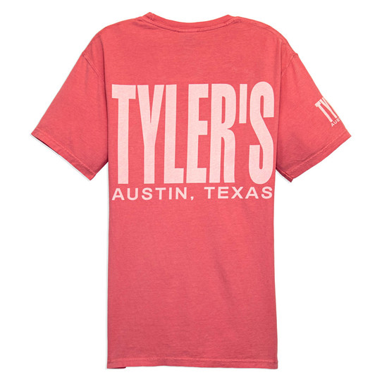 TYLER'S Coral Craze Comfort Wash Pocket Tee Austin