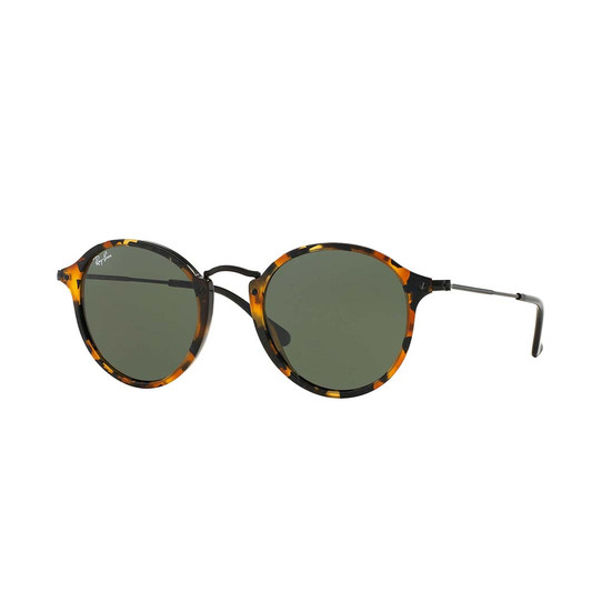 Ray-Ban Round Fleck Sunglasses rim - Tort/Green Classic