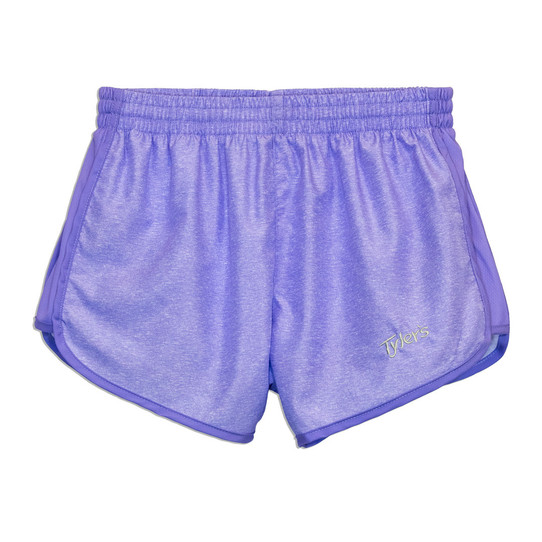 Women's Heather Racer Shorts - Purple