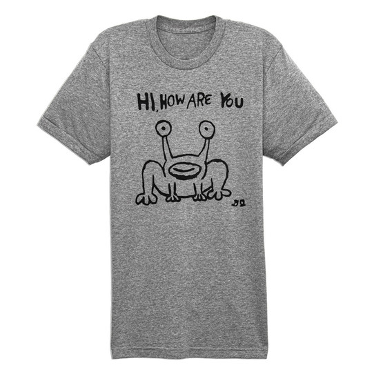 Daniel Johnston's Hi, How Are You Tee - Grey