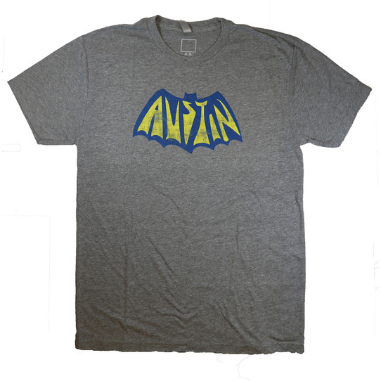 Austin Blanks Austin Bat Tee Venetian Grey flat lay