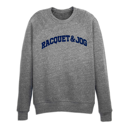 Racquet & Jog Crew Neck Sweatshirt - Heather Grey