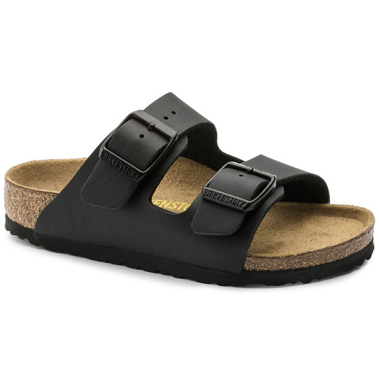 Kids' Arizona Birko-Flor Black Sandals