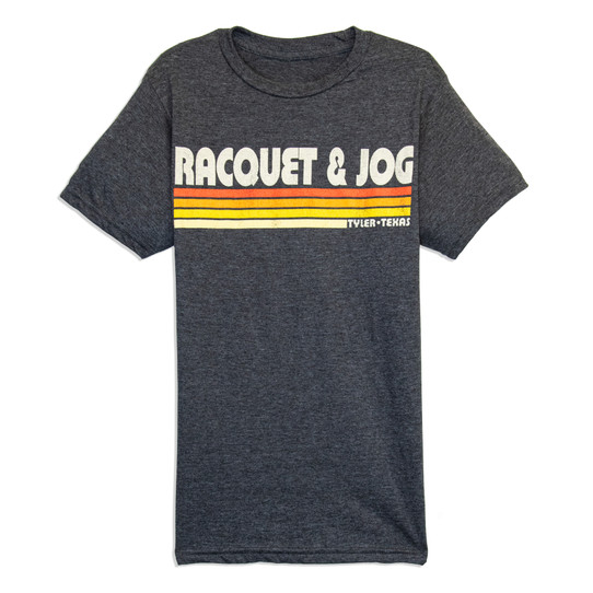 Racquet & Jog Bueller Tee - Charcoal