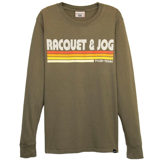 Racquet & Jog Bueller Long Sleeve Tee - Cactus