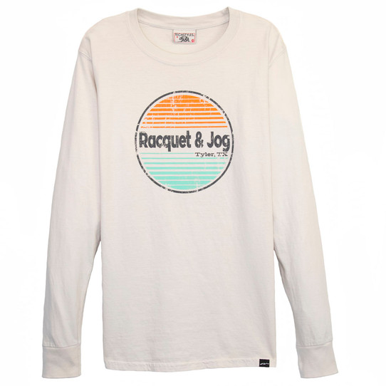 Racquet & Jog TEEN logo-print cotton hoodie Blau