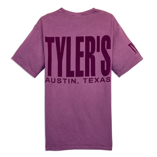 TYLER'S Purple Plum Comfort Wash Pocket Tee