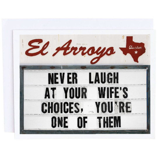 El Arroyo Wife's Choices Card 112041 front