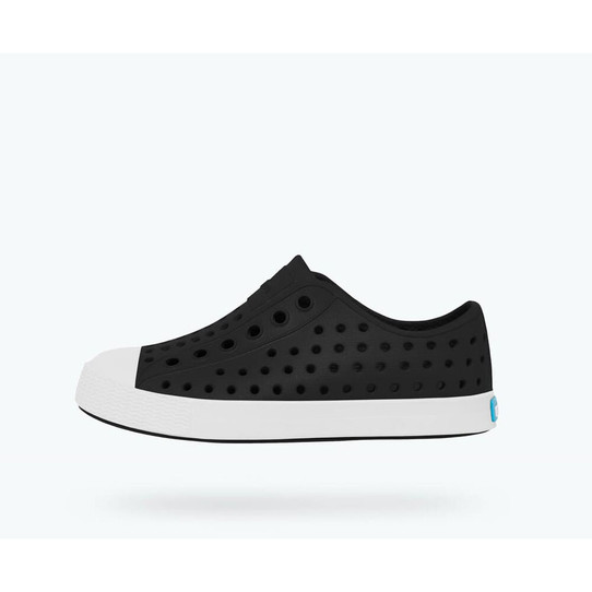 native Big Kids' Jefferson Men shoes - Jiffy Black/ Shell White