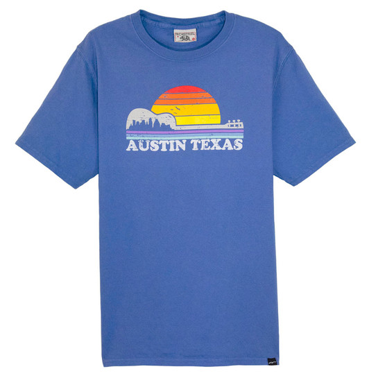 TYLER'S Guitar Sunset Tee TYLER'S Guitar Sunset Tee front view